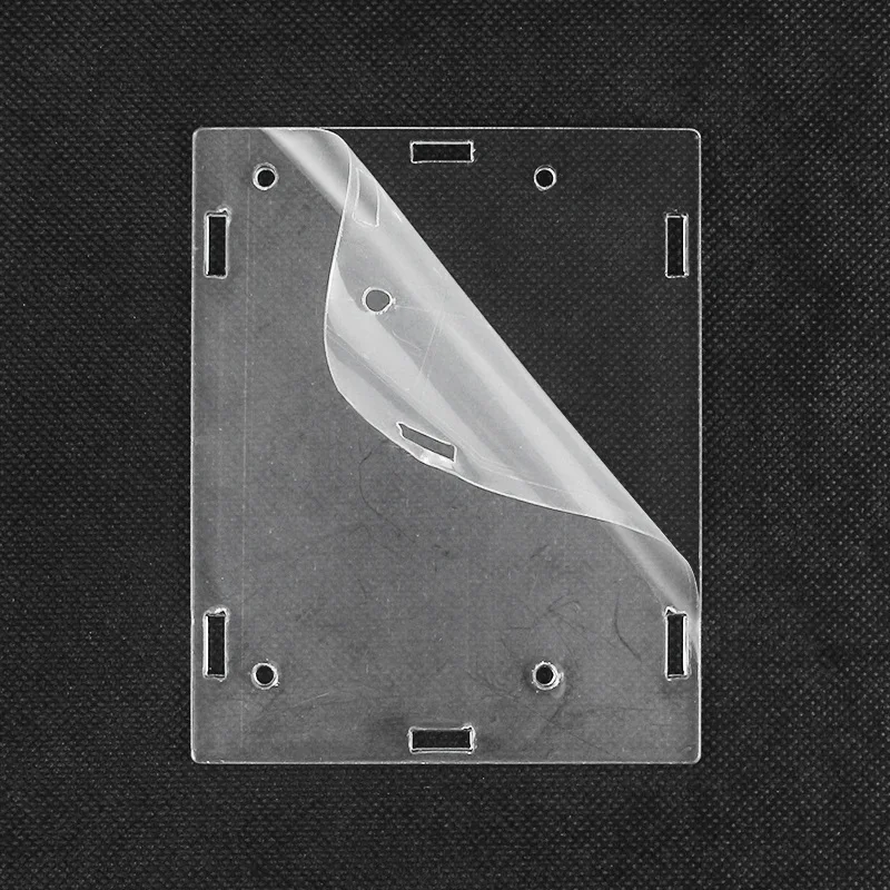 Orangefarbenes Pi 5 Plus-Acrylgehäuse, transparentes Gehäuse mit Lüfter