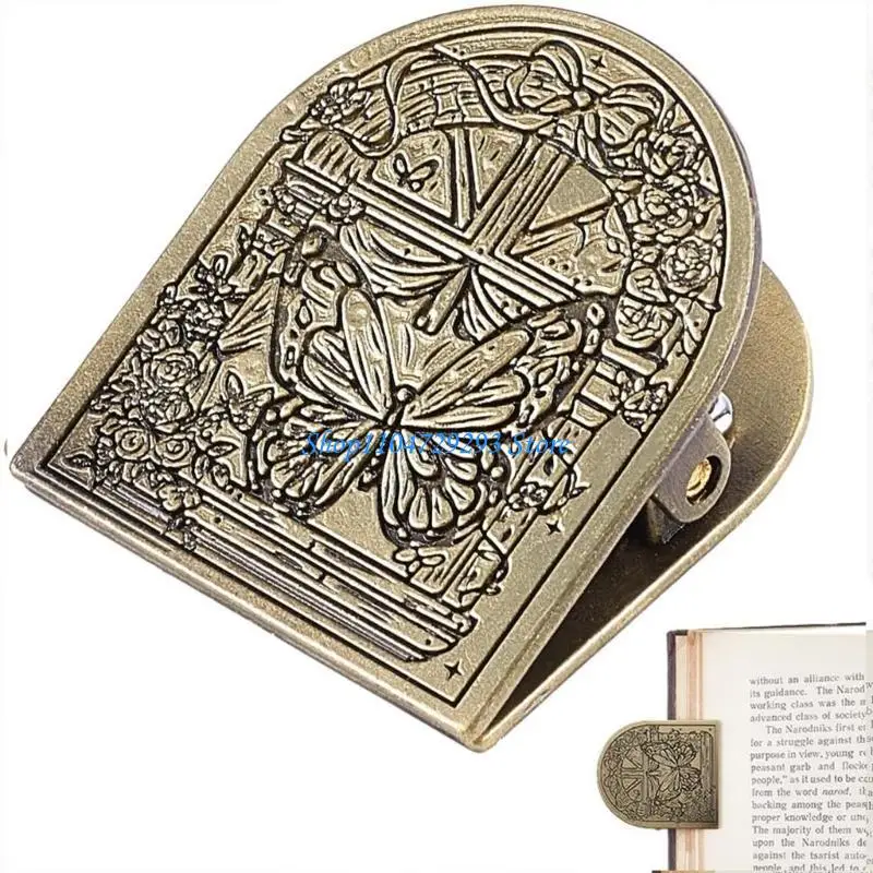 Picture 6: Y2GD 2Pcs Antique Document Clip Multipurpose Bookmarks Page Clips Decorative Scrapbooking Clip For Notebook Journal Planner