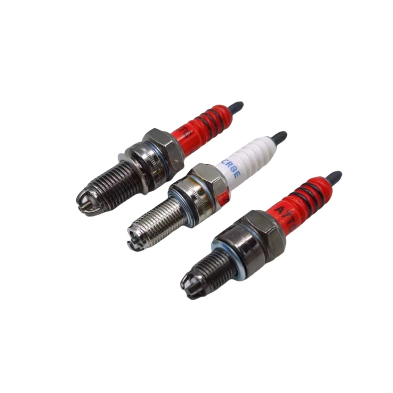 Universal Racing 3 Electrode Motorcycle Spark Plug A7TC  CR8E D8TC For 50cc 110cc 125cc 150cc Atv Scooter