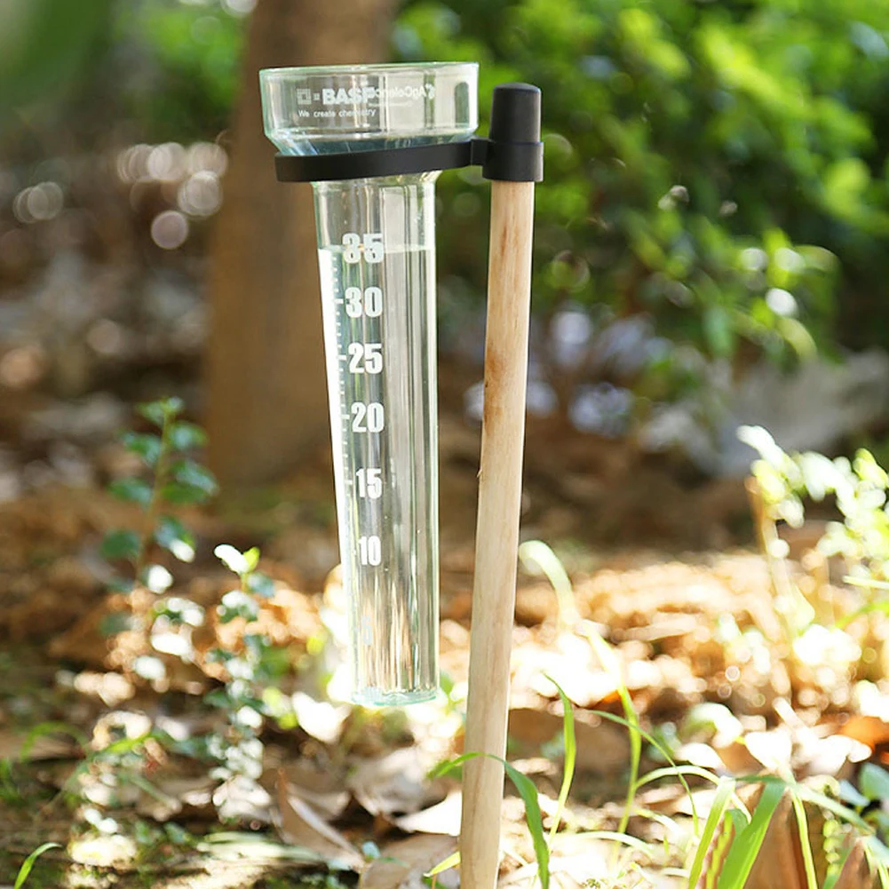 Polystyrene Rain Gauge Up To 35mm Outdoor Rain Gauge Measurement Cup Rainwater Rainfall Gauge for Measure And Collect Rainwater