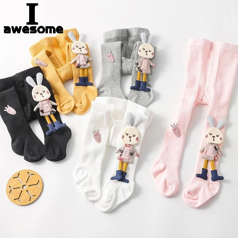 

Baby Girl Tights Cartoon Stockings 3D Rabbit Cute Girls Pantyhose Cotton Autumn Winter Trousers Knitted Socks Pants 0-4 Years