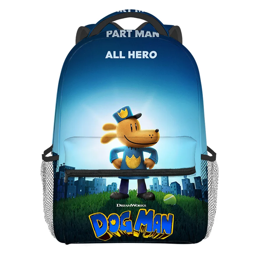 

Classic Novelty Cool Dog Man's student Bookbag Notebook Backpacks 3D Print Oxford Waterproof Boys/Girls Travel Backpacks