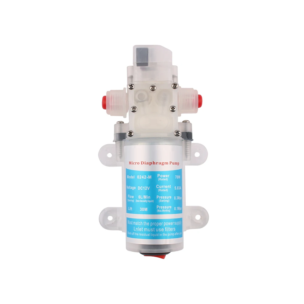 Miniature diaphragm with switch Food grade alcohol water pump 70W sanitary and stable self-priming DC small water pump