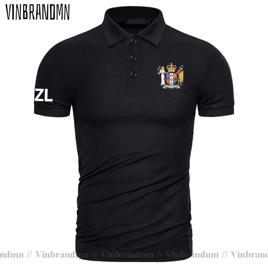 New Zealand Polo Shirts Newest Fashion 100% Cotton Polos Classic Brand Country Flag Design Tops Tees Nation Team Zealander NZ