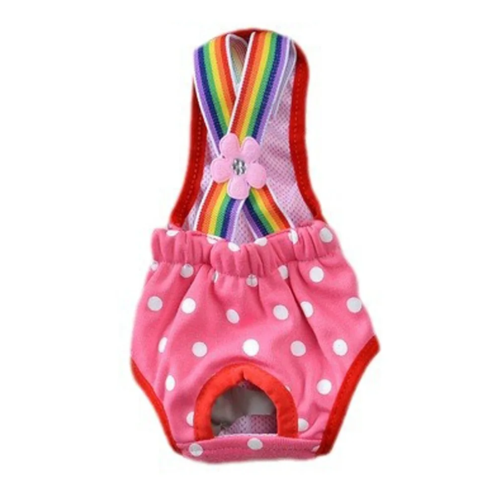 

Breathable Polyester Dog Physiological Pants XS~XL Adjustable Dog Diaper Washable Puppy Sanitary Shorts Dog