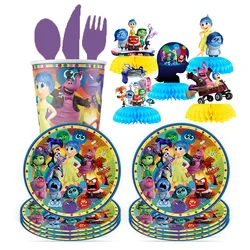 Vajilla desechable de Disney para decoración de fiesta de cumpleaños, mantel, taza, plato, servilleta, globos, Baby Shower, suministros para niños