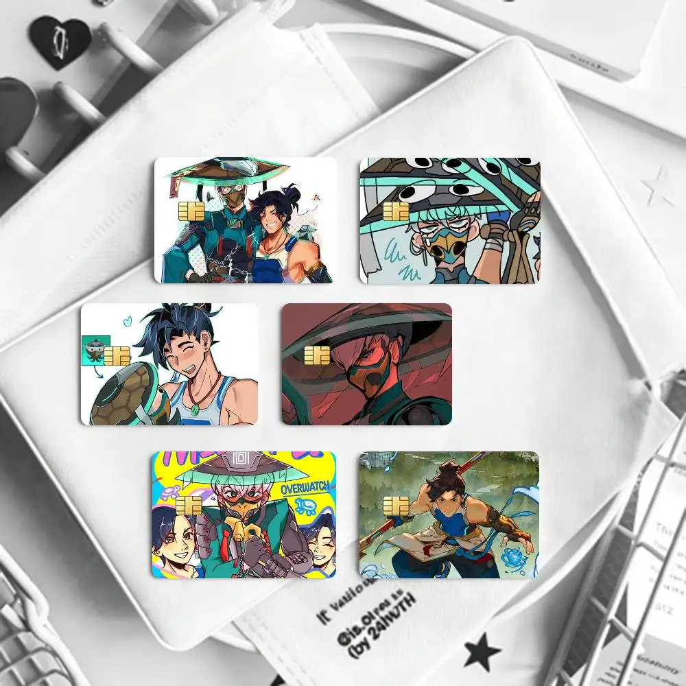 O-OverwatchES Wuyang Mizuki  Card HD Stickers Game Card Decal Card Matte Film Skin Small Chip Waterproof Sticker