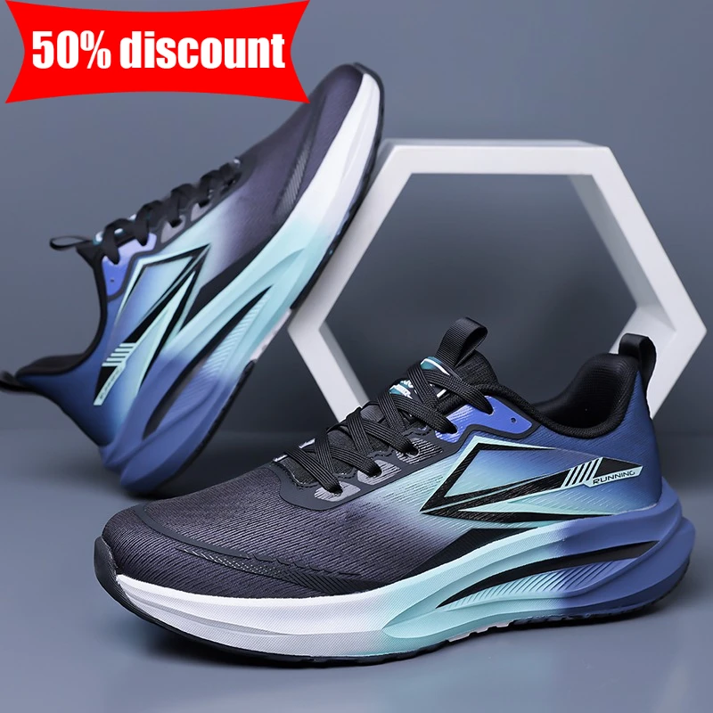 Atmungsaktive Herren-Laufschuhe aus Mesh – rutschfeste, elastische Schnürung für Training und Alltag_voghion.com
