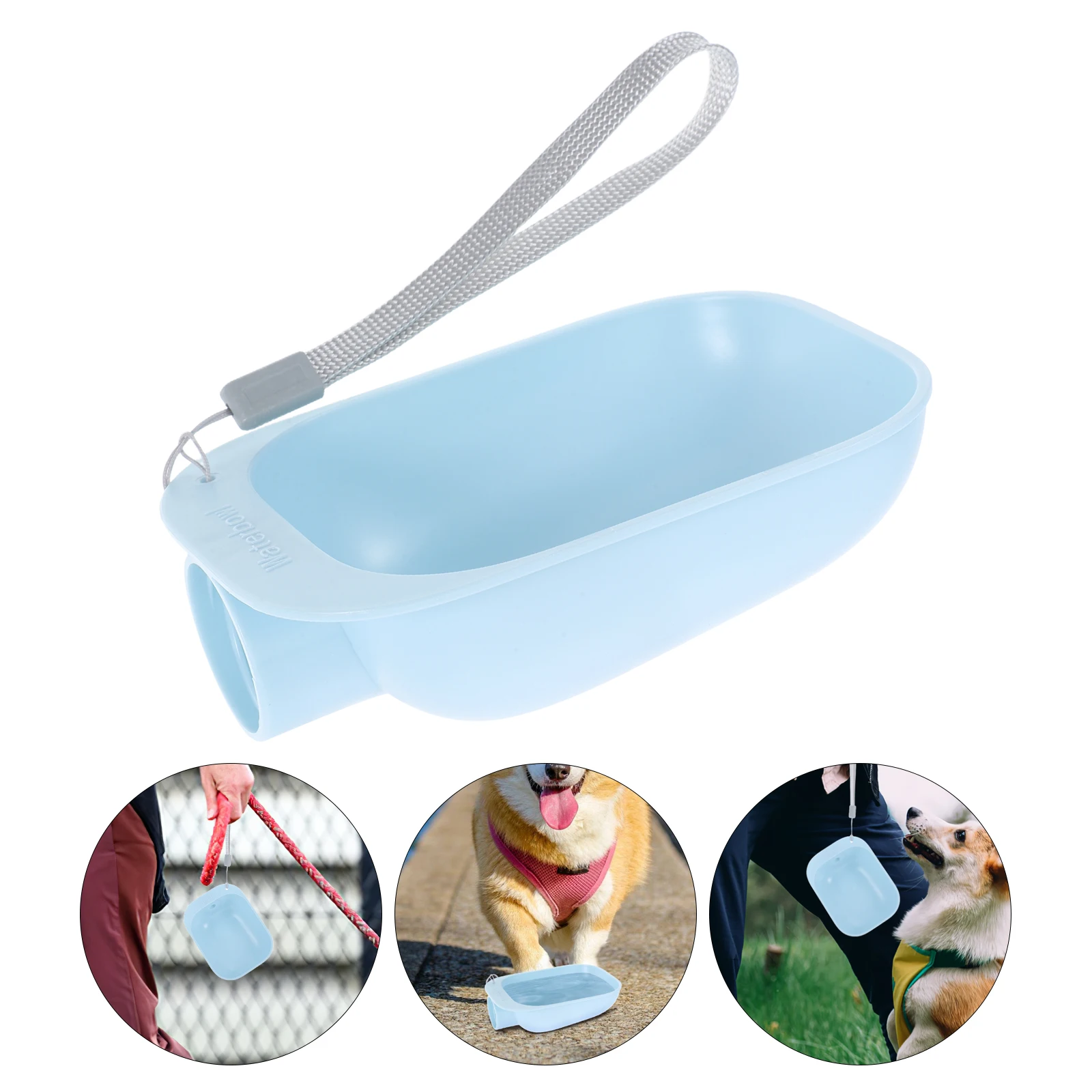 

Pet Dispenser Portable Outdoor Travel For Dogs Cats With Mineral Bottle Adapter Abs Splashproof Lightweight Camping Hiking