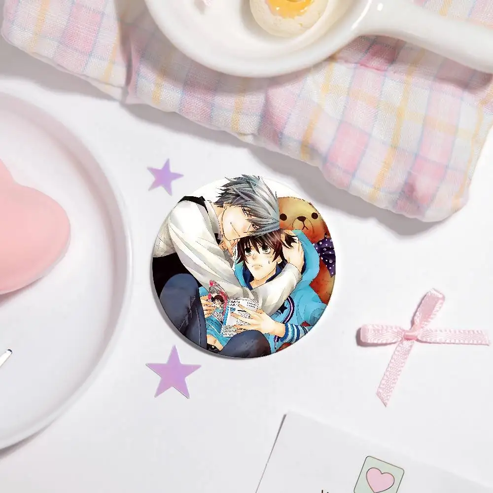 BL أنيمي Junjou رومانسية شارات زر PinsBrooch الإبداعية مضحك يقتبس شارة الملابس على ظهره مجوهرات هدية للأطفال الأصدقاء