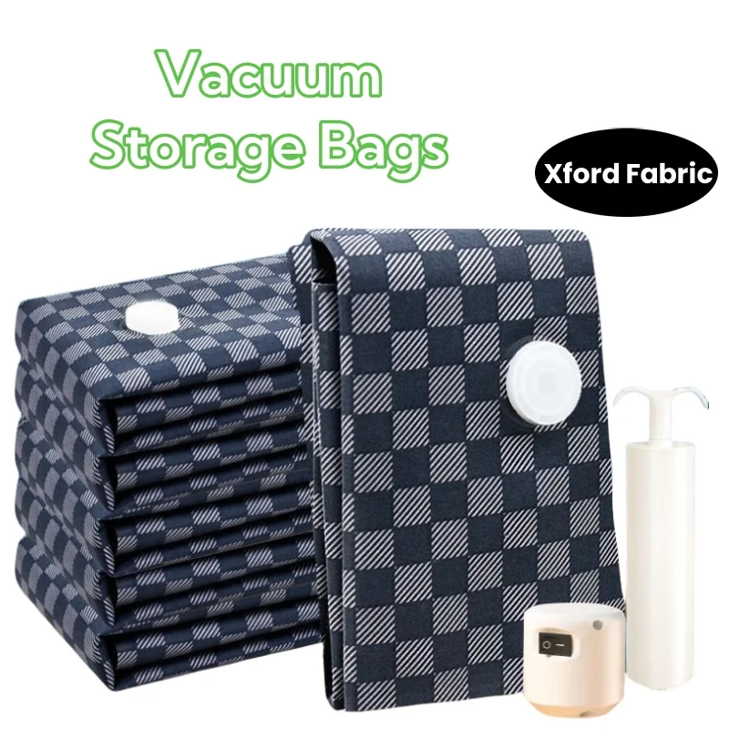 Bolsas de almacenamiento al vacío de tela, bolsas de sellado ANTIPERFORACIONES duraderas, paquete de compresión, ropa de cama, bolsas de vacío de viaje