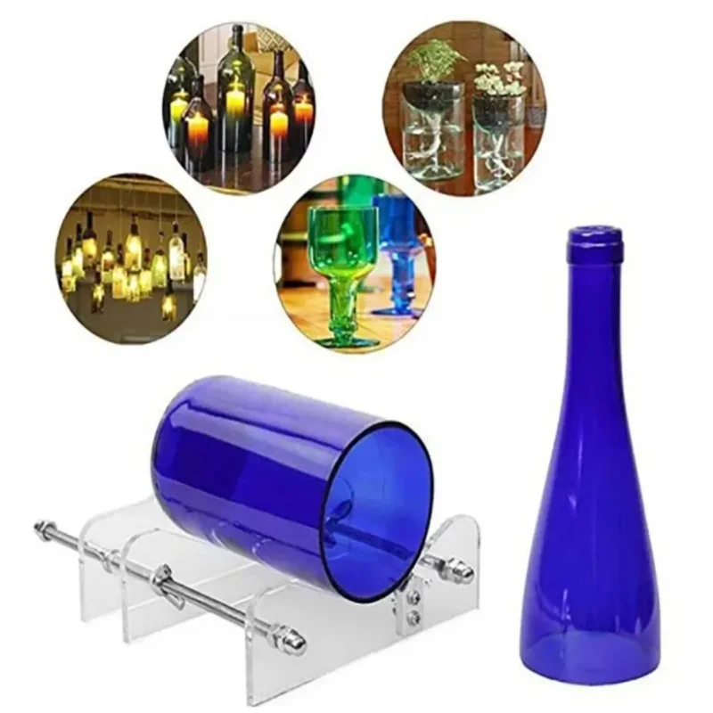 2024 NEW Adjustable Glass Bottle Cutting Tool Glass Bottle Cutter Tool Red Wine Bottle Wine Cutting Rack Diy Wine Bottle Cutter