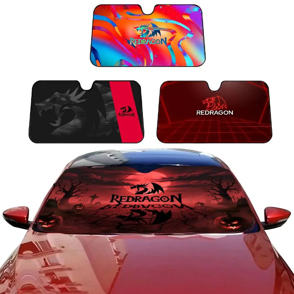 Redragon Cool Beautiful Anime Foldable Front Windshield Sunshade 70x130cm Anime Cartoon Foils Car Sun Visor Sun Shade Protect