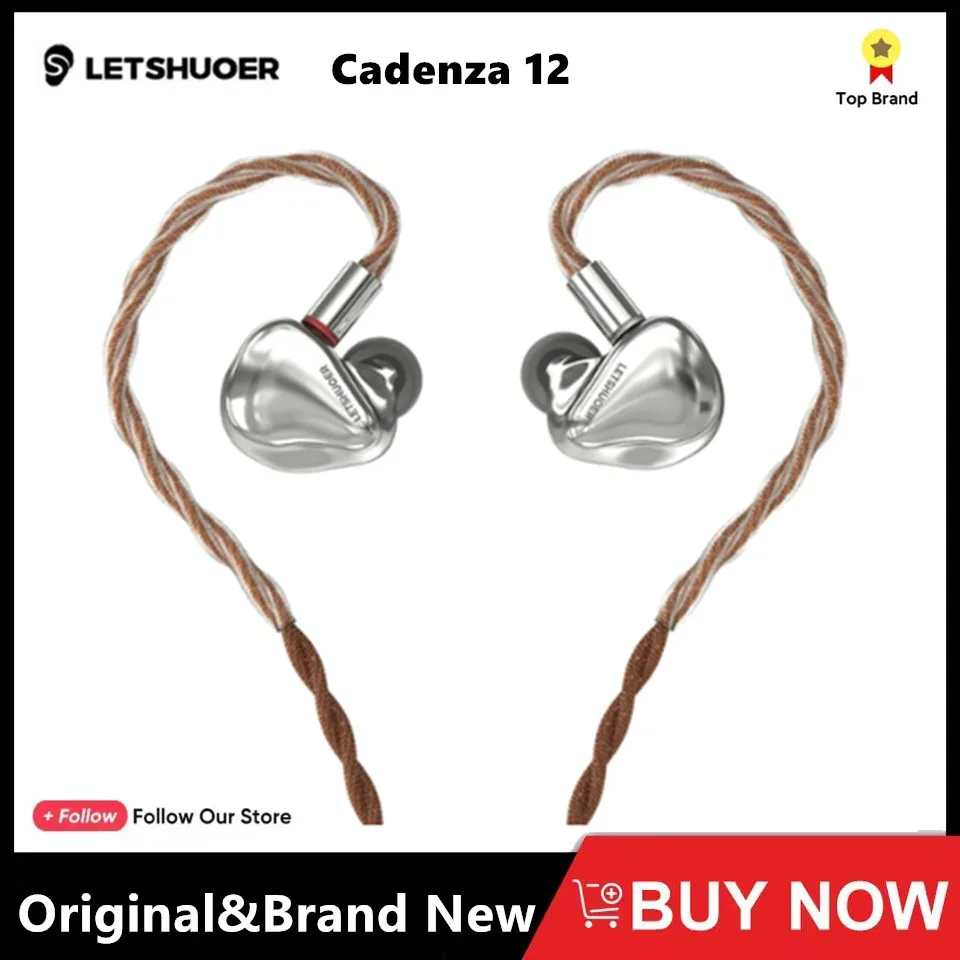 LETSHUOER SHUOER Cadenza 12 10mm DD+11 BA Drivers In-ear Monitors 12 Hybrid IEM Earphone HiFi Earbuds