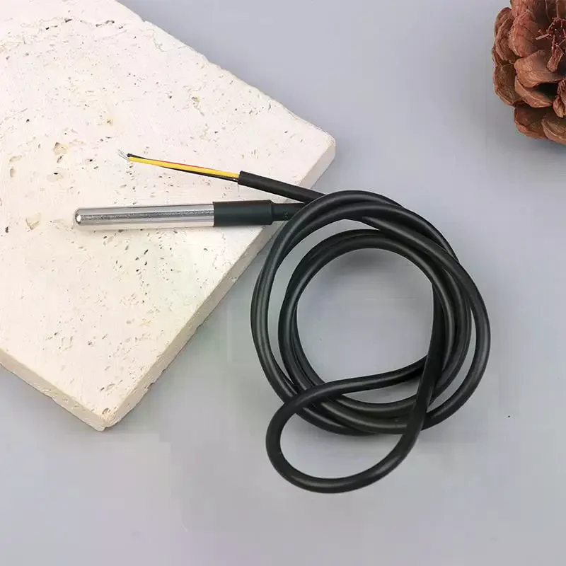 Sonde de capteur de température étanche DS18b20 en acier inoxydable avec câble de 1m pour Arduino