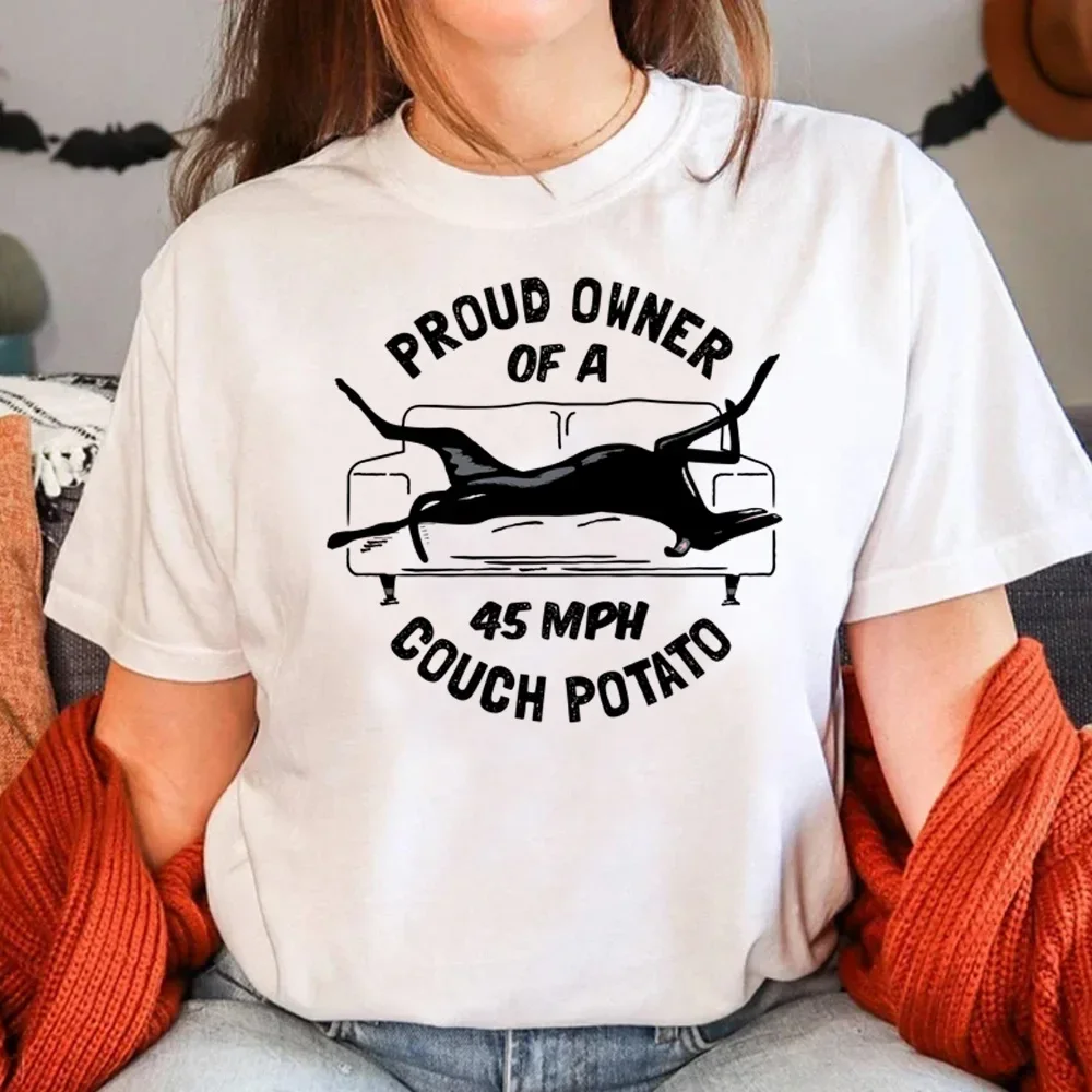 

Greyhound Tee women Japanese top female graphic streetwear clothing