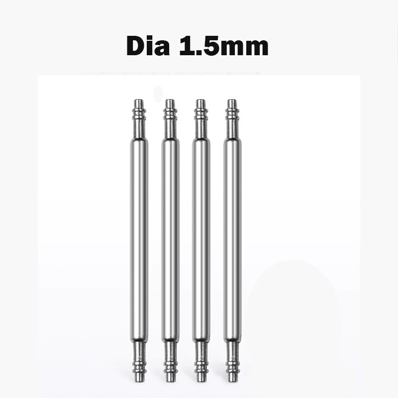10 Stück Federstege mit 1,5 mm/1,8 mm Durchmesser, passend für 16 mm, 18 mm, 19 mm, 20 mm, 21 mm, 22 mm, 24 mm, 26 mm, 28 mm Uhrenarmbänder.