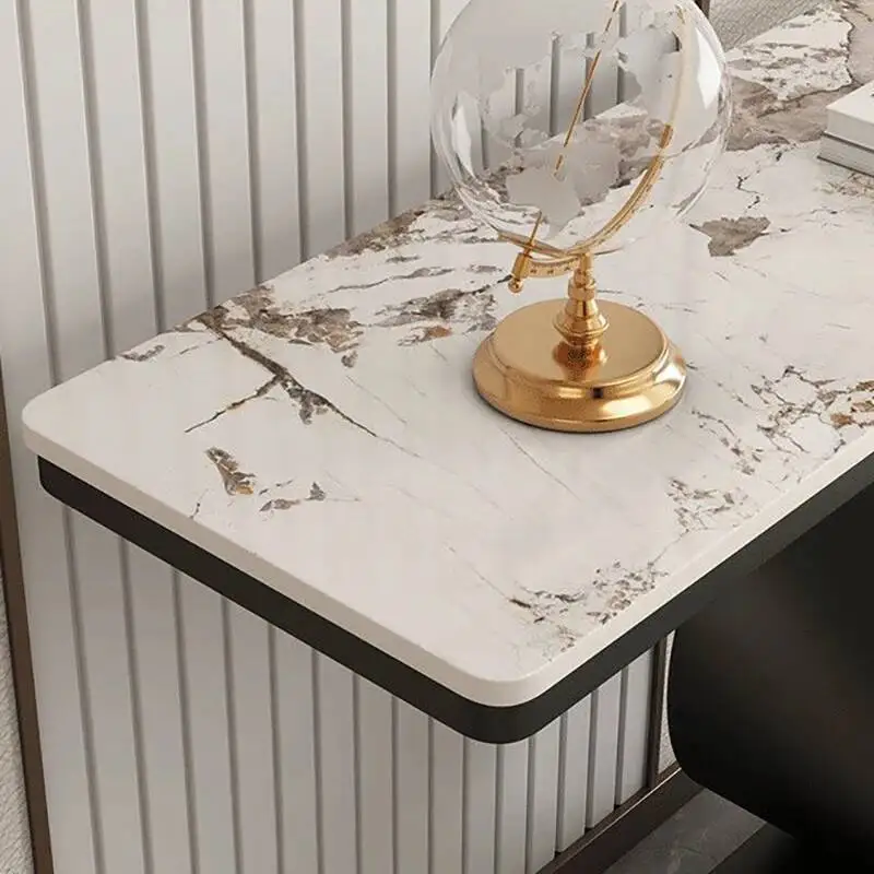 Esthétique Unique Tables nordiques Console beauté moderne minimaliste Table d'angle luxe Glamour Scrivania meubles de salon