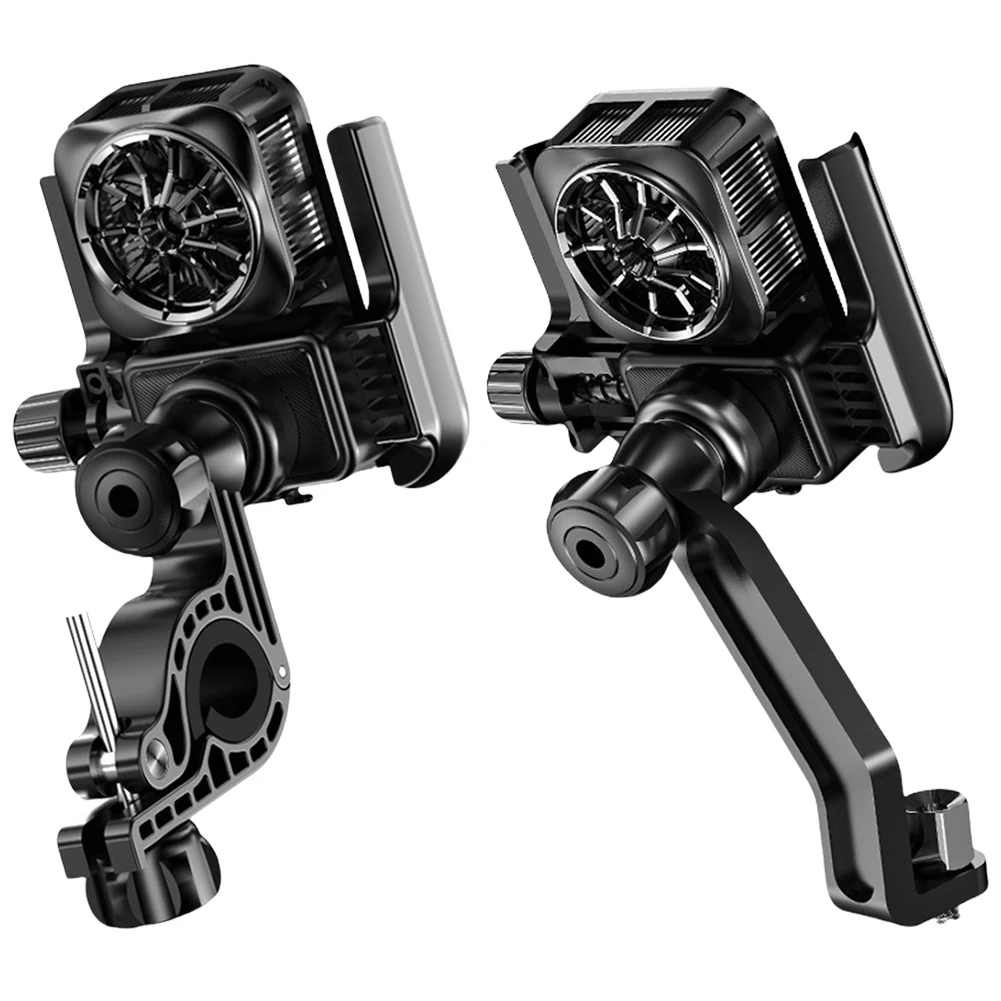 Soporte de teléfono de bicicleta de refrigeración, soporte de teléfono móvil antivibración para motocicleta, soporte de navegación para motocicleta, bicicleta, Scooter
