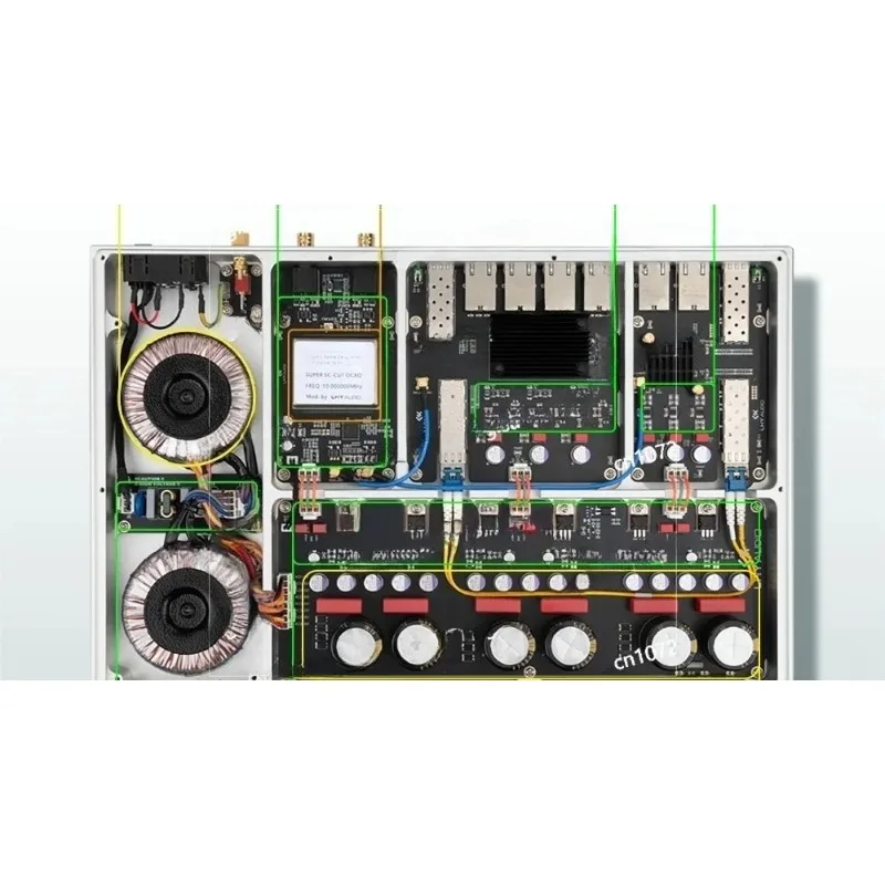 LHY AS8 P-ro Flagship Audio HIFI Audiophile Swi-tch 2.5G10G Optical Isolation OCXO Clock