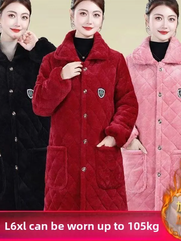 

Утепленная хлопковая куртка для женщин, осенне-зимняя верхняя одежда, теплая одежда для мам, свободное хлопковое пальто больших размеров для женщин среднего возраста и старшего возраста