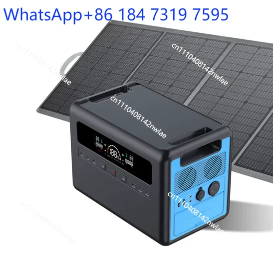 2KWh 2400W Bidirectional Inverter Outdoor Power Station 110V/220V Fast Charging Lithium Iron Phosphate Emergency Power Supply