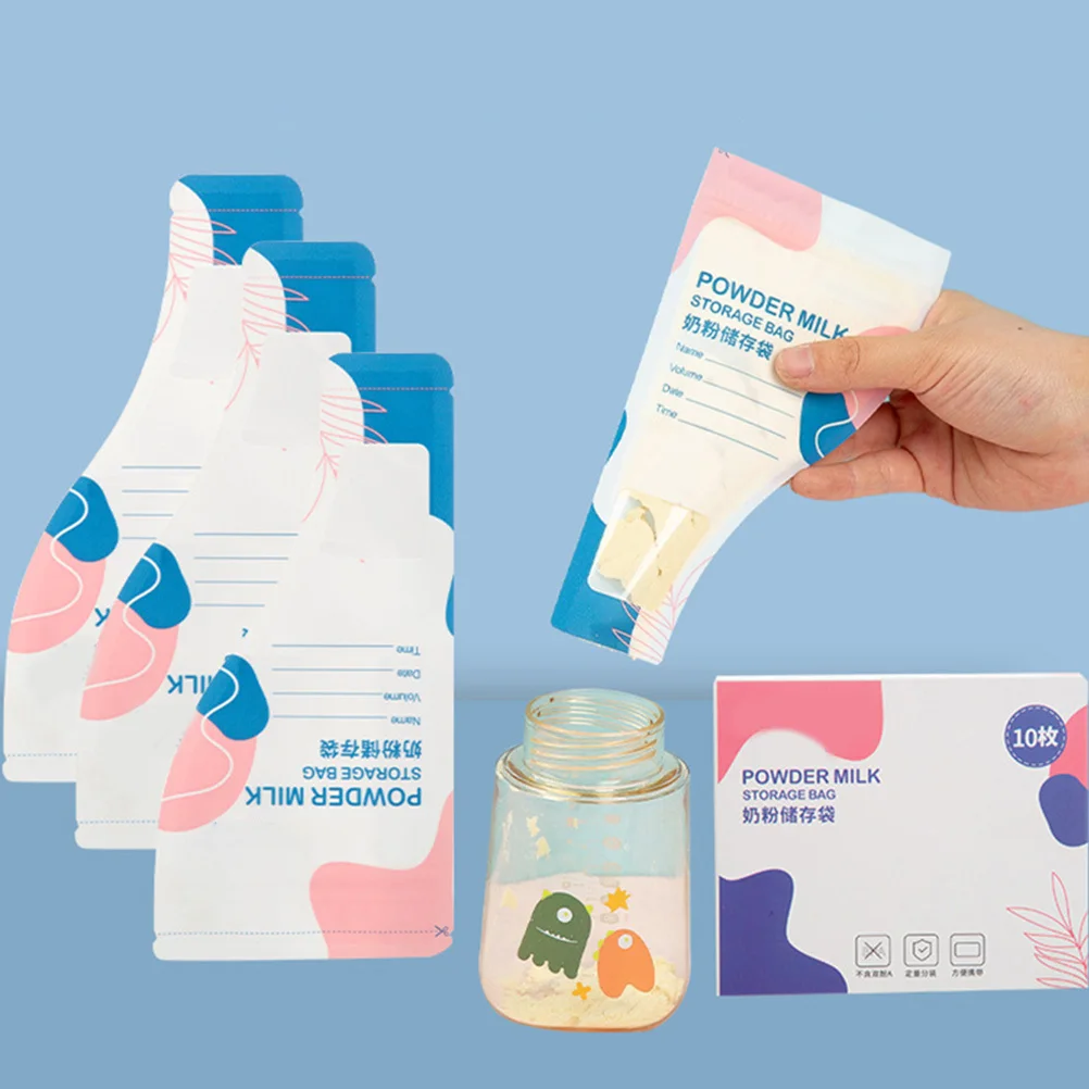 30Pcs Milk Powder Storage Bags Disposable Formula Dispenser Travel Pouches Airtight Portable for Baby Food Breastmilk