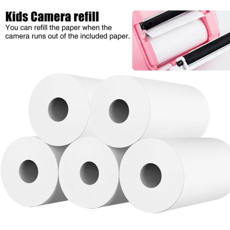 57mm Rollen Druckpapier für Mini drucker Kinder Sofort druck kamera Thermo etikett selbst klebende Aufkleber Papier druck Foto notiz