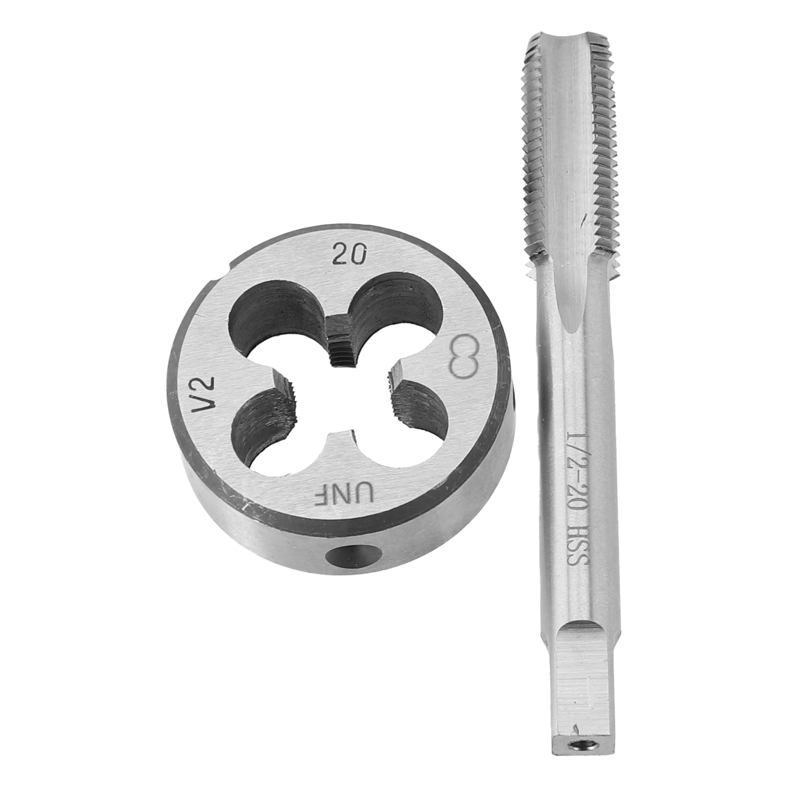 UNF Die Kit 1/2-20 UNF Tap 1Set High Speed Steel Model 1/2-20 UNF Right Hand Round Handle High Qulity Newest 2022