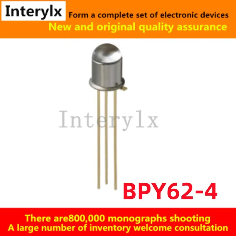 2Pcs/Lot Original BPY62-4 BPY62 Photoelectric Transistor 830nm NPN TO-18 -Pin Photosensitive Receiver Tube