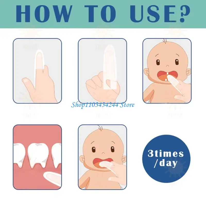 

Breathable Baby Mouth Cleaner Finger Cots 0-2 Year Care Tool Milk Residues Remover Infant Tongue Care Accessories