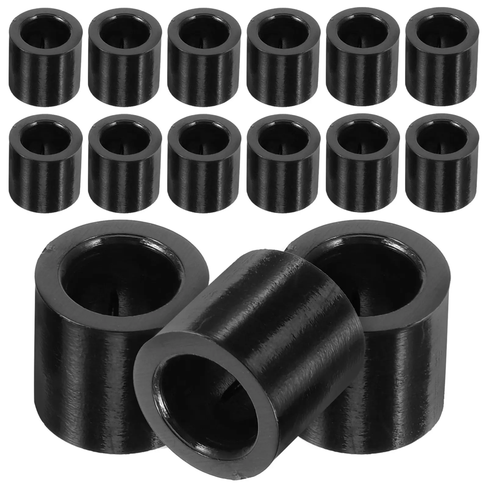 

30Pcs Pool Cue Ferrules Plastic Replacement Lightweight Professional Snooker Cue Parts Accessories Plastic Pool Ferrules