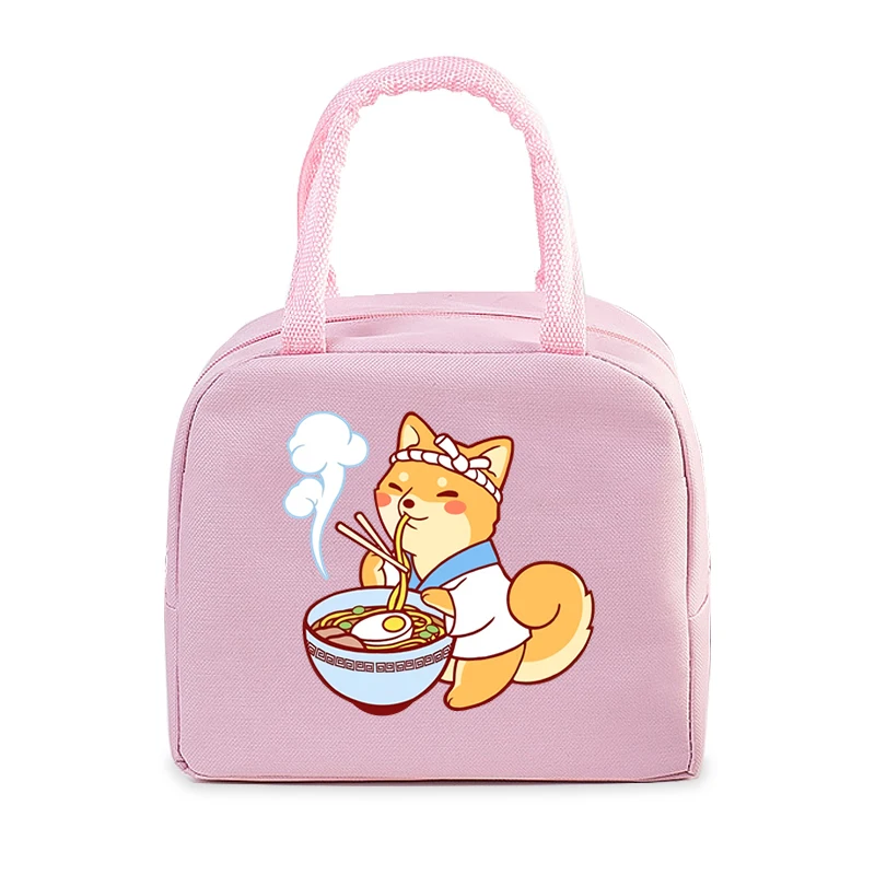 Borse per il pranzo portatili stampate con gatti Ramen Donna Uomo Borsa per il pranzo con isolamento termico Borsa per il pranzo Bento per bambini