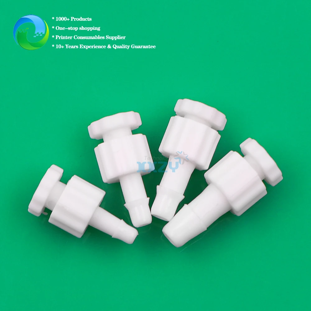 20 Teile/los Tinte Rohr Stecker mit Stecker für Inkjet Drucker UV Flachbett Maschine Rohr Kupplung Joint Buchse