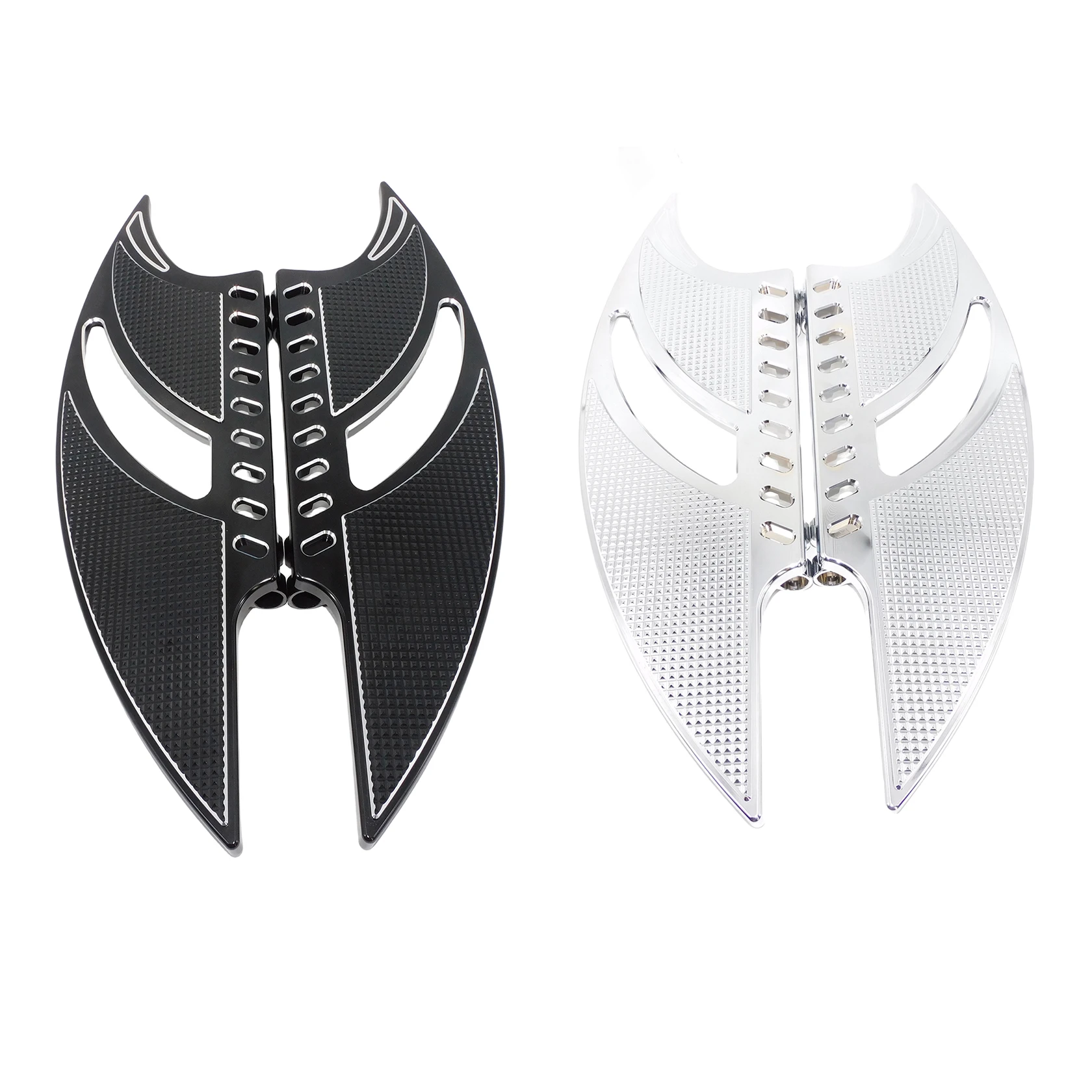 Motorcycle Driver Stretched Front Floorboards CNC Footrest Footpegs For Harley Touring Softail Street Electra Glide Road King FL