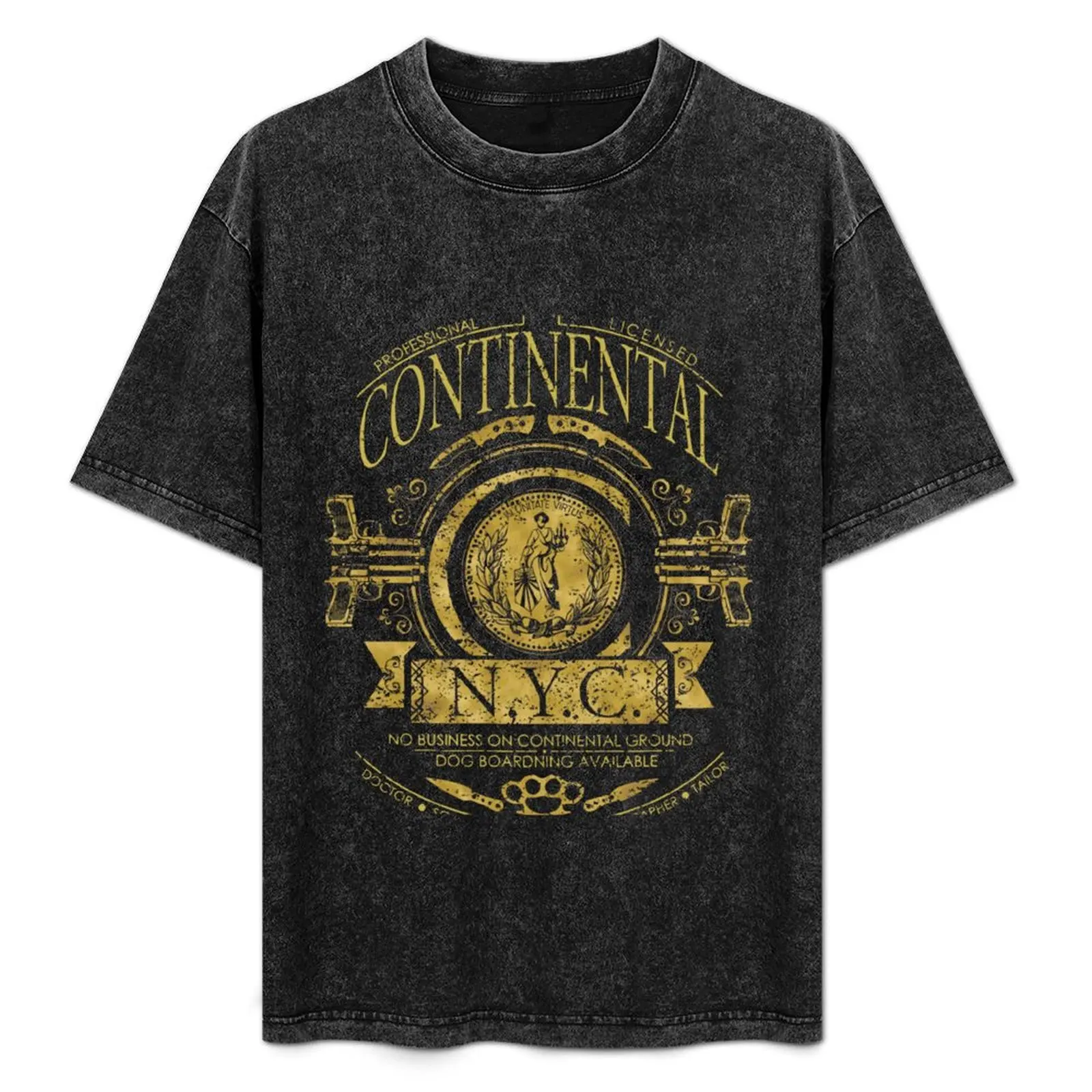 Continental-John-Wick-Classic-N-Y-C-Tee-Shirt T-Shirt blanks street wear mens cotton t shirts