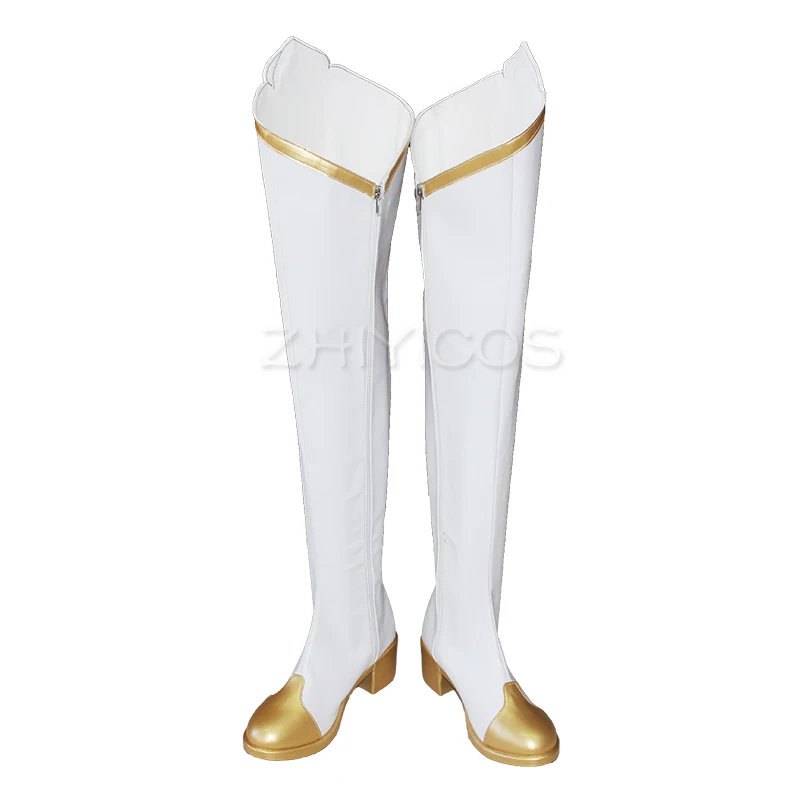 Chaussures de Cosplay Genshin Impact pour Femme, Bottes Ambre, Carnaval, Halloween, Taille 35-48, Nouveau Jeu
