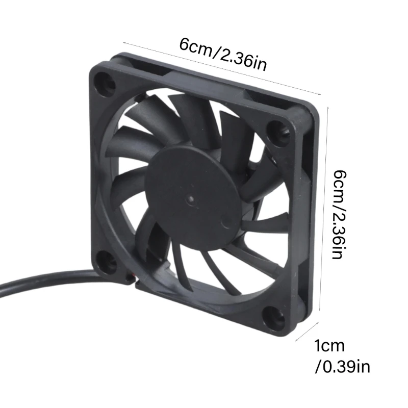 Q22A 60X10Mm USB 5V Casing Kipas Komputer Pendingin untuk Penerima Router Server PC