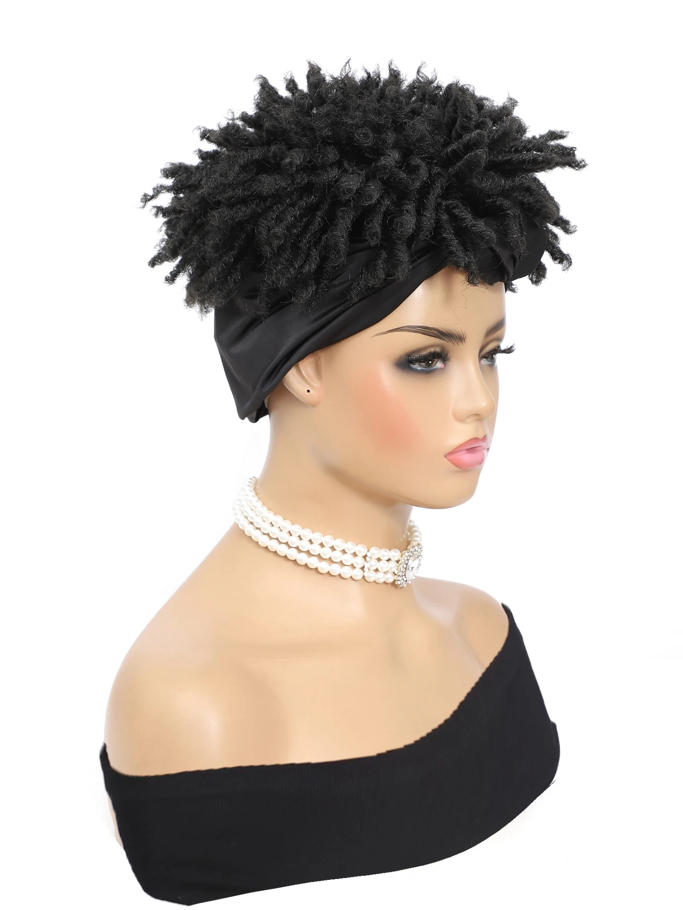 Short Braid Synthetic Wig for Men and Women
