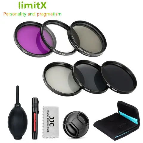 Filter Lens UV FLD CPL Polarizing ND ND2 ND4 ND8 Star 6 Yellow Grad Grey Cleaning Kit 37 40.5 43 46 49 52 55 58 62 67 72 77 82