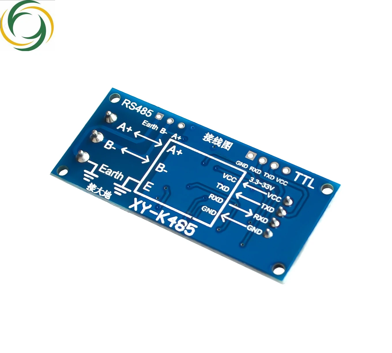 TTL naar RS485 Voeding Converter Board 3.3V 5V Hardware Auto Control Module Voor Arduino AVR Breedspanning Singal indicator