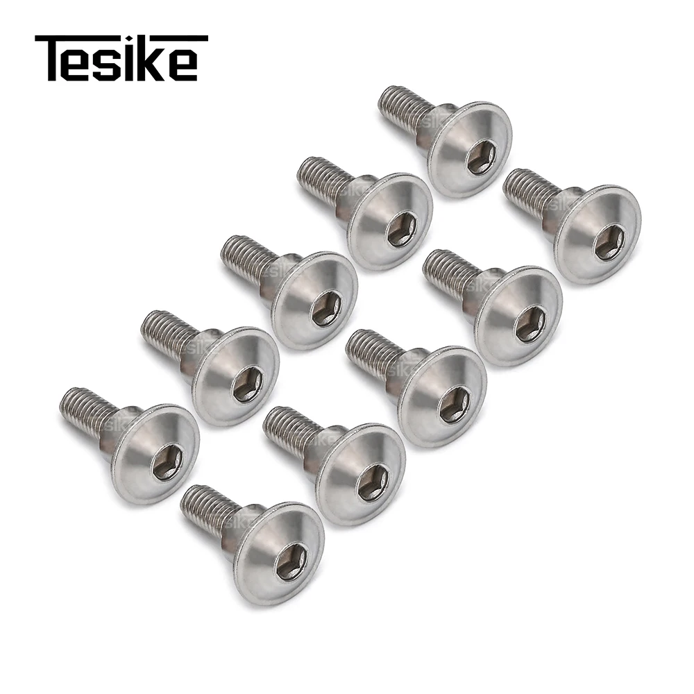 10 Pcs/Set Stainless Steel Motorcycle U Type Clips Reed Nuts Self-tapping Fastener Clip For SUZUKI Motorcycle Caliber 5mm