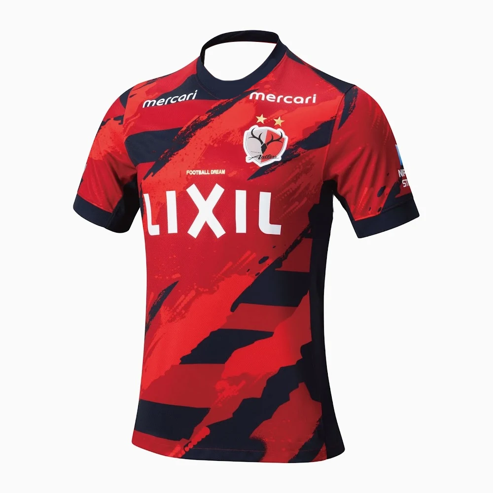 2025 Mens Kashima Antlers Short Sleeve Football Shirt Youth Kids Oversized Training Soccer Uniform Breathable Jersey