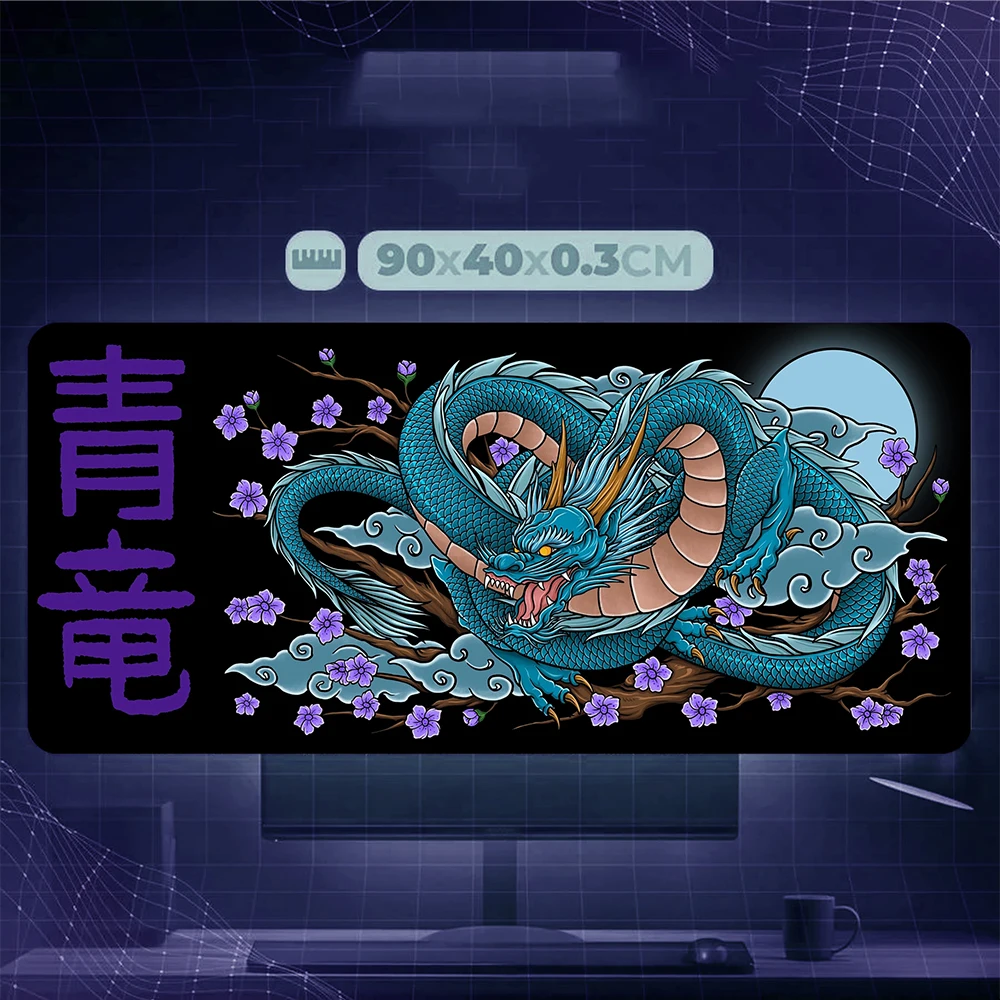 

Mouse Pad Chinese Dragon Desk Mat Office Carpet Large Gaming Mousepad Non-Slip Rubber Laptop Computer Accessories Cool Gift