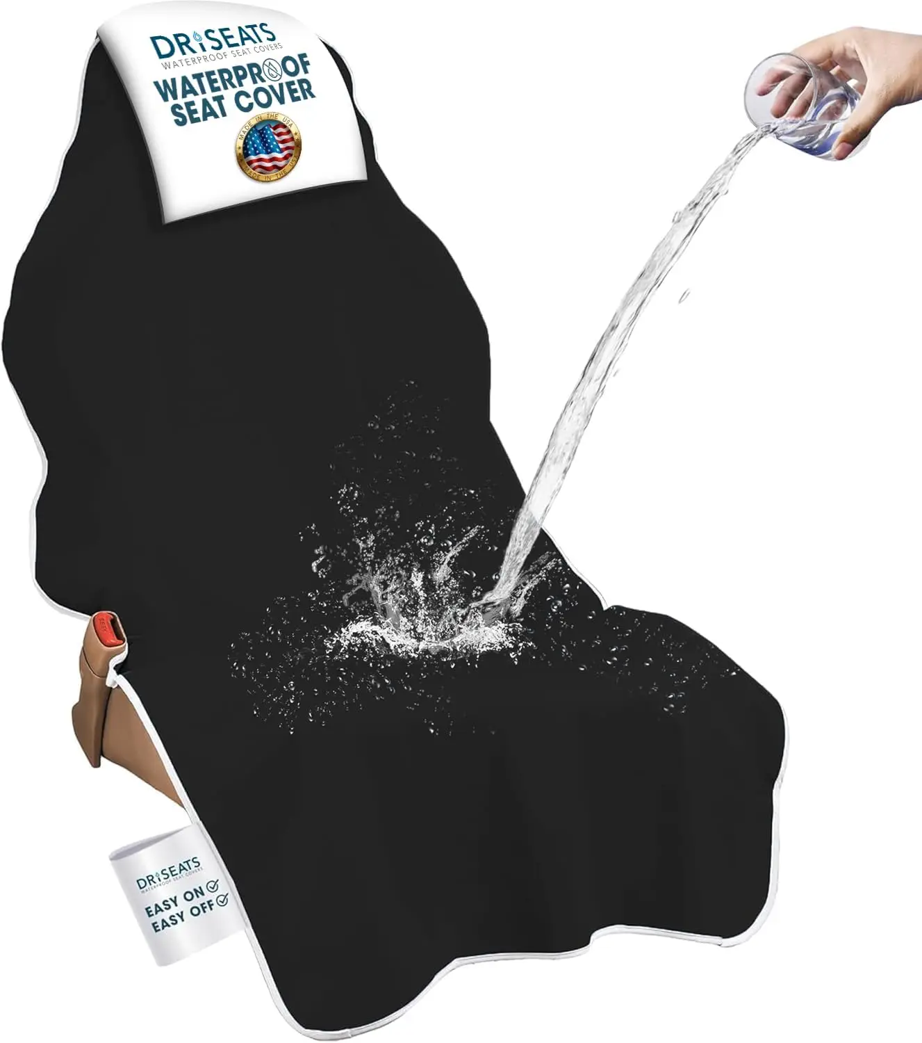 

Водонепроницаемый чехол для автомобильного сиденья с противоскользящей основой, универсальный размер для передних сидений автомобилей, грузовиков, внедорожников - простая установка