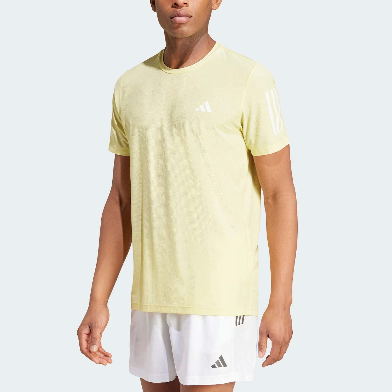 

Adidas подлинный новый мужской дышащий круглый вырез для бега с коротким рукавом IV5399