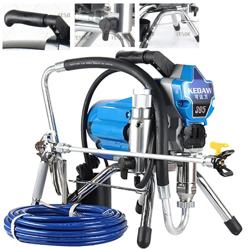 3000W High Pressure Intelligent Wall Airless Sprayer Spray Latex Paint Smart Spraying Machine Painting Tools 220V 50Hz/110V 60Hz