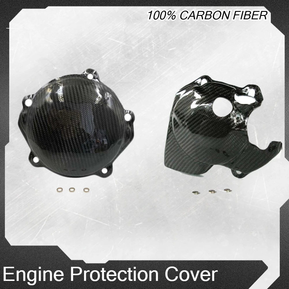 

Motorcycle Ignition Clutch Cover Carbon Fiber Engine Protection Magnetic Motor Stator Guard For Honda CRF250R CRF250X 2009-2017