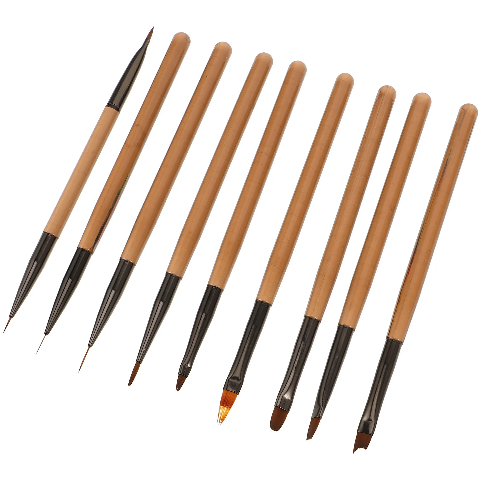 1Set Elegant Nail Art Brushes Set Precision Thin Liner Brush for Nail Design Drawing Shading Flower Patterns Gel Polish Manicure