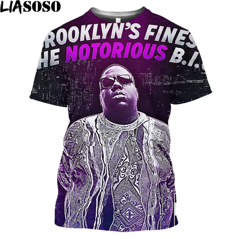 Camiseta Notorious BIG para hombre y mujer, ropa informal de moda, Harajuku, rapero, Biggie Smalls, Vintage, 2021